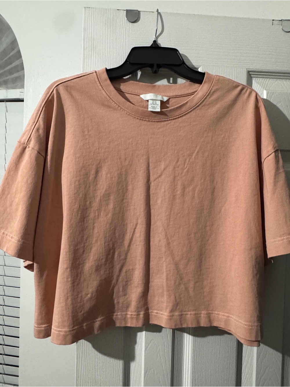 H&M Peach Cropped Tee